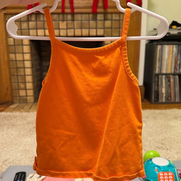 The Children’s Place Orange Ruffle Tank Top - Picture 4 of 4